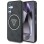 Guess 4G Glitter Triangle Buttons MagSafe Case for Samsung Galaxy S25 Plus Black