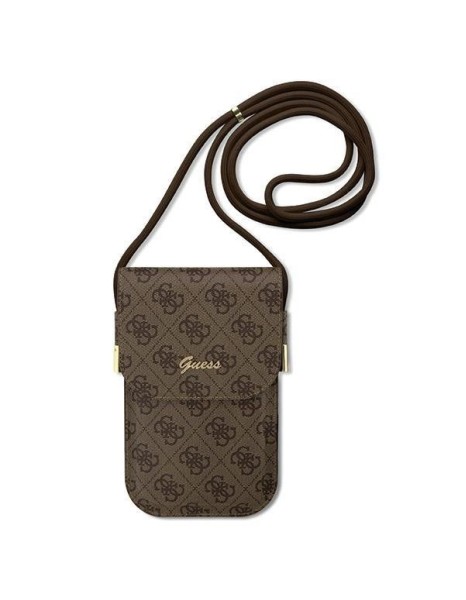 Guess 4G Metal Script Logo handbag - brown