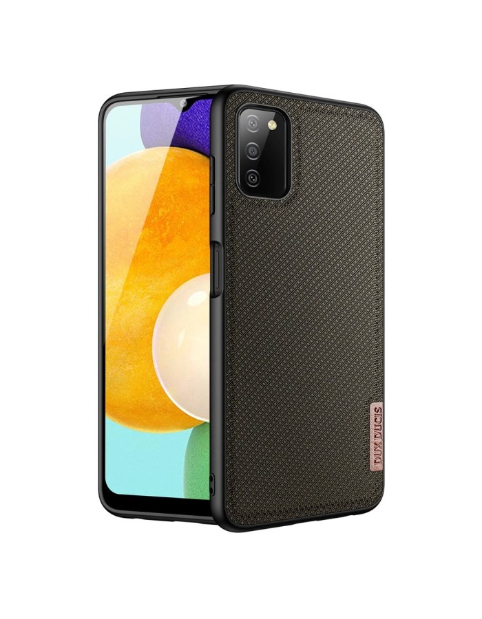 Dux Ducis Fino case covered with nylon material for Samsung Galaxy A03s green Dux Ducis Fino case covered with nylon material for Samsung Galaxy A03s green
