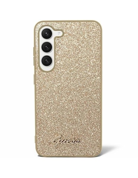 Guess Glitter Script case for Samsung Galaxy S24 - gold Guess Glitter Script case for Samsung Galaxy S24 - gold