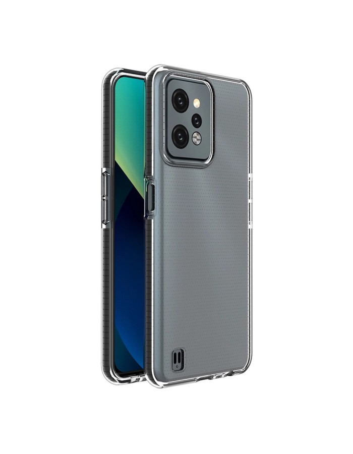 Spring Case case for Realme C31 silicone cover with frame black Spring Case case for Realme C31 silicone cover with frame black