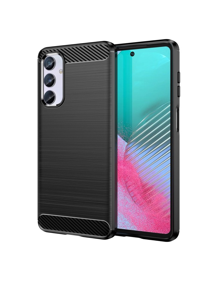 Flexible carbon pattern case for Samsung Galaxy M54 Carbon Case - black Flexible carbon pattern case for Samsung Galaxy M54 Carbon Case - black