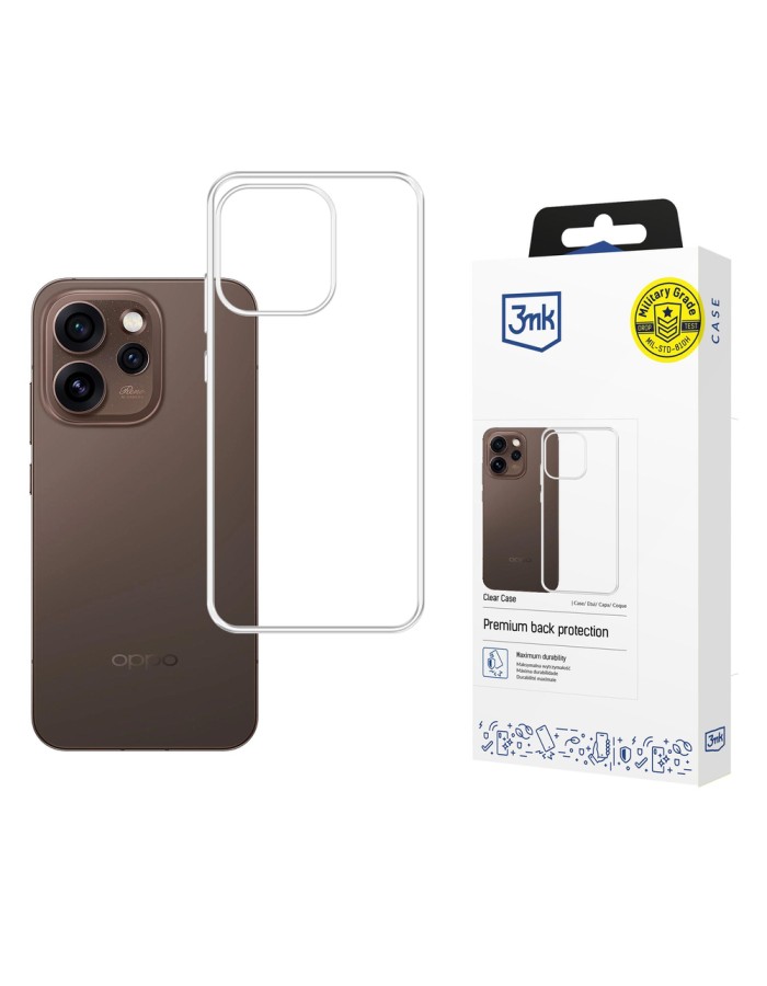 3mk Clear Case for Oppo Reno 15 Pro 5G (CPH2813) - transparent