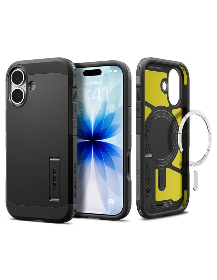 Spigen Tough Armor "T" MagSafe case for iPhone 17 - black