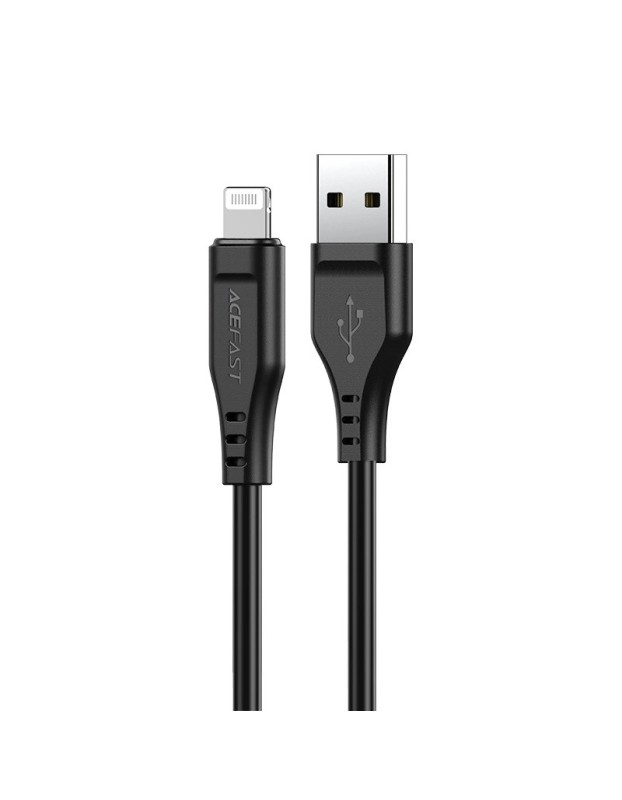 Acefast cable MFI USB - Lightning 1.2m, 2.4A black (C3-02 black) Acefast cable MFI USB - Lightning 1.2m, 2.4A black (C3-02 black)