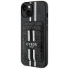 Guess 4G Stripes case with Magsafe wallet for iPhone 15 black Guess 4G Stripes case with Magsafe wallet for iPhone 15 black