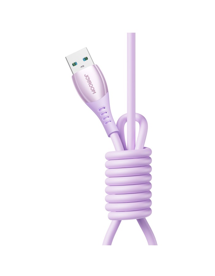 Joyroom S-A59 Vibrant Series 3A USB-A - USB-C Cable 1.2m - Purple