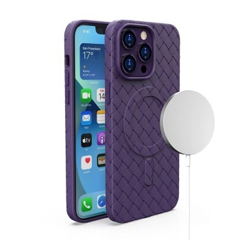 MagSafe Woven Case for iPhone 13 Pro - purple
