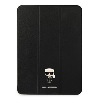 Karl Lagerfeld Saffiano Ikonic Karl Case for iPad 11" Pro 2021 - Black