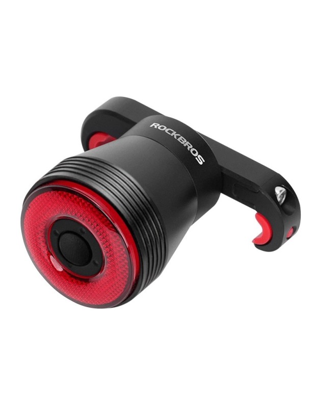 Rockbros Q5 Rear Bike Light with Intelligent Stop System - Black
