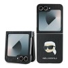 Karl Lagerfeld Saffiano Monogram Case for Samsung Galaxy Z Flip 6 - Black
