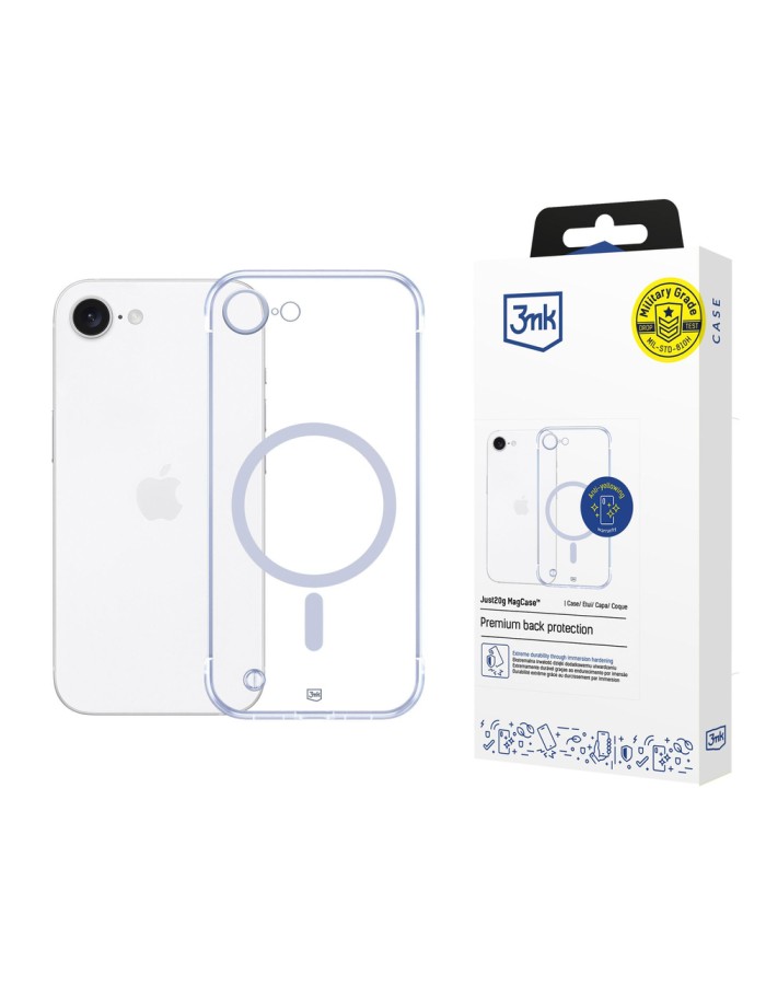 3mk Just20g MagCase for iPhone 16E - transparent