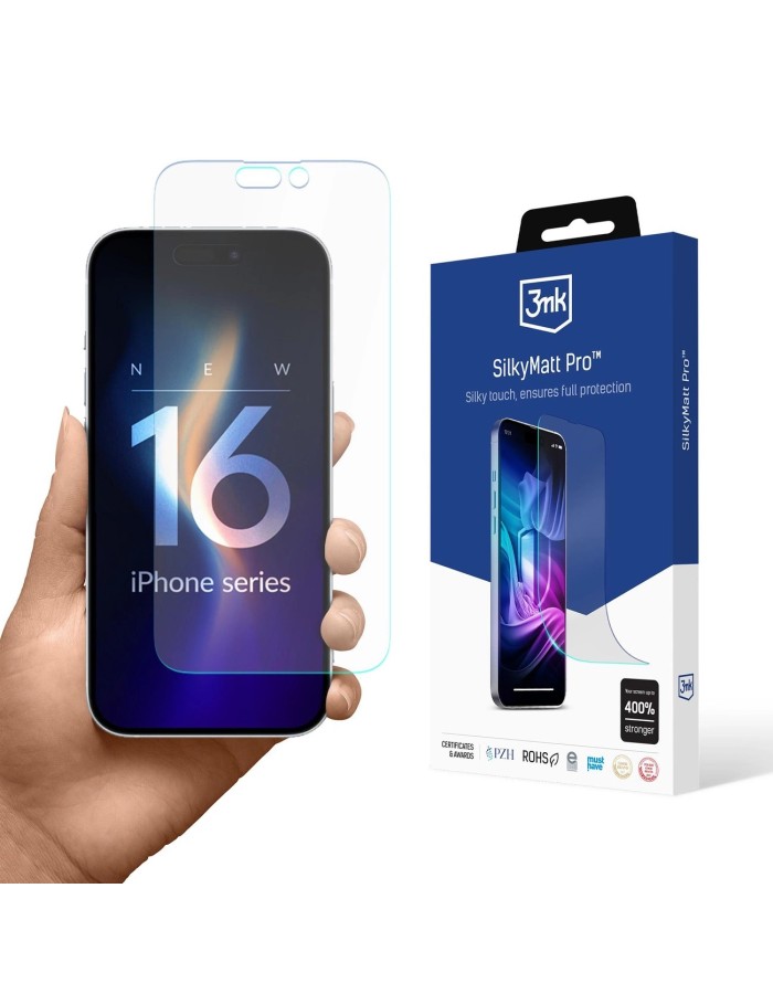 Matte protective film 3mk Silky Matt Pro for Apple iPhone 16