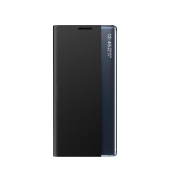 New Sleep Case Cover with Flip and Stand for Samsung Galaxy S25 Edge - Black