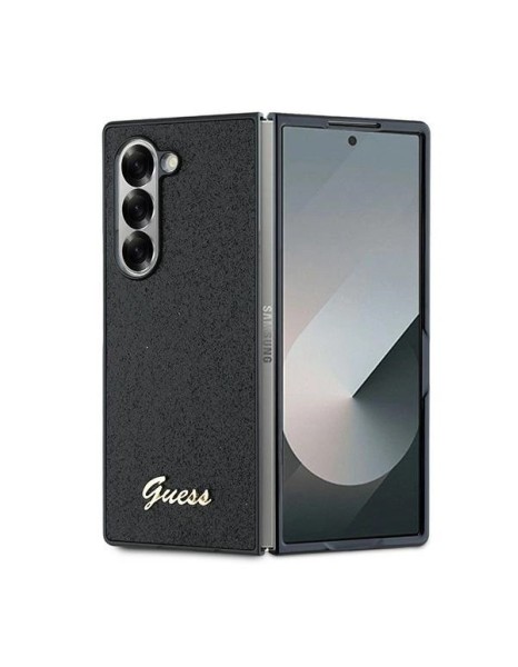 Guess 4G Glitter Script Case for Samsung Galaxy Z Fold 6 - Black
