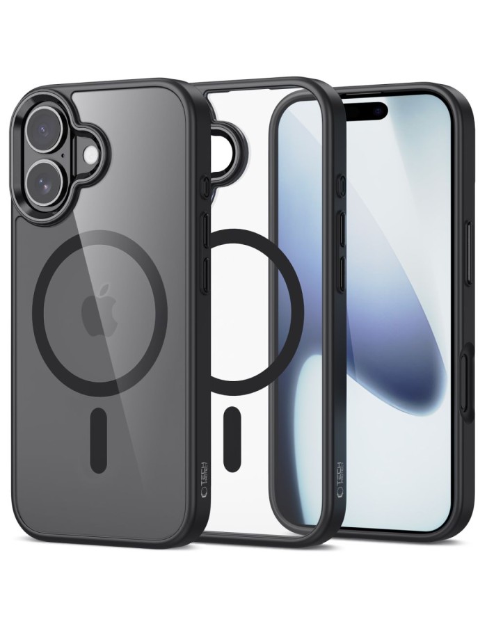 Tech-Protect MagMat MagSafe Case for iPhone 17 - Clear Black Tech-Protect MagMat MagSafe Case for iPhone 17 - Clear Black