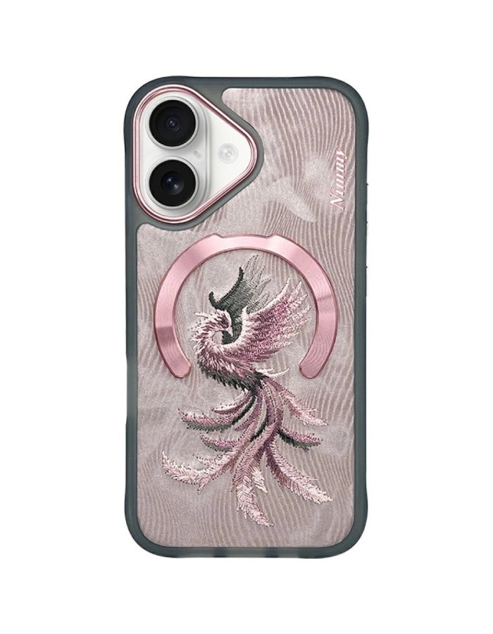 Nimmy Magnetic Fantasy Animal MagSafe iPhone 16 Case - Rose Gold