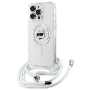 Karl Lagerfeld IML Choupette Head &amp;amp; Cord Magsafe iPhone 16 Pro Case - Clear