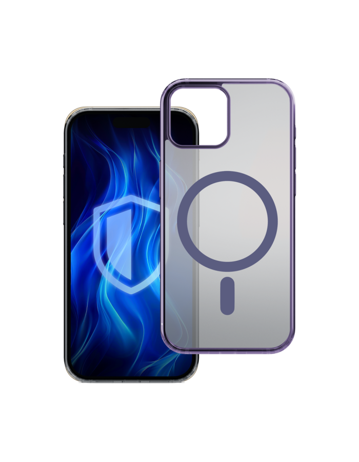 3mk Frosty MagCase Purple Case for Apple iPhone 12/12 Pro - purple
