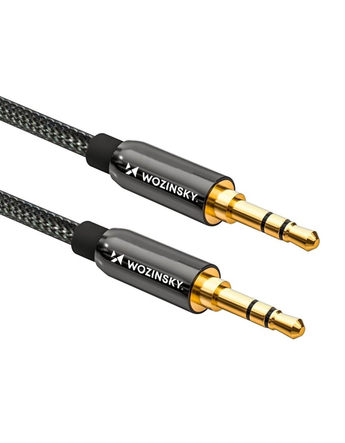 Wozinsky universal mini jack cable 2x AUX cable 1.5 m black Wozinsky universal mini jack cable 2x AUX cable 1.5 m black