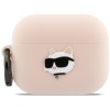 Karl Lagerfeld Silicone Chaupette Head 3D Case for AirPods Pro 3 - Pink Karl Lagerfeld Silicone Chaupette Head 3D Case for AirPods Pro 3 - Pink