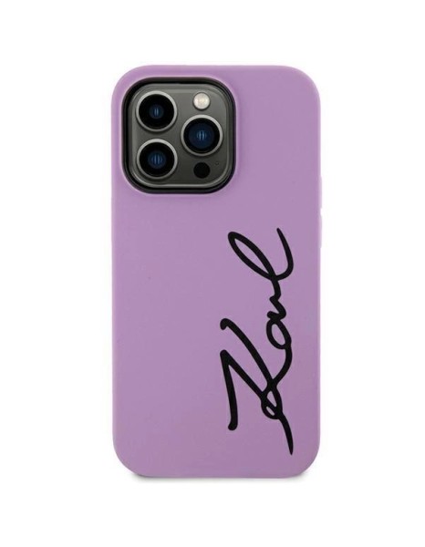 Karl Lagerfeld KLHCN61SKSVGU iPhone 11 / Xr 6.1" purple/purple hardcase Silicone Signature
