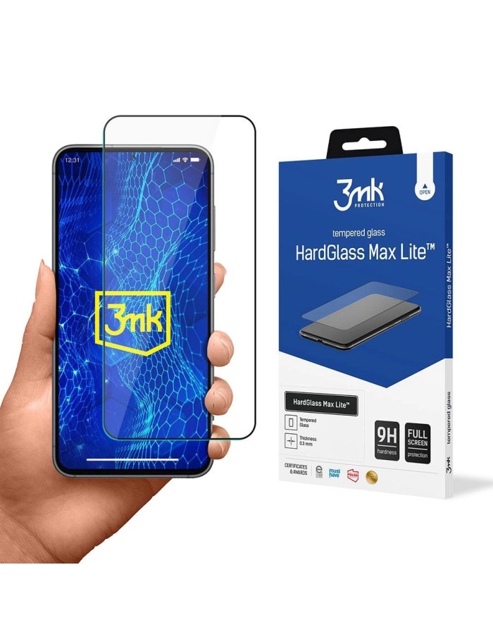 9H 3mk HardGlass Max Lite™ glass for Samsung Galaxy S24+ 9H 3mk HardGlass Max Lite™ glass for Samsung Galaxy S24+