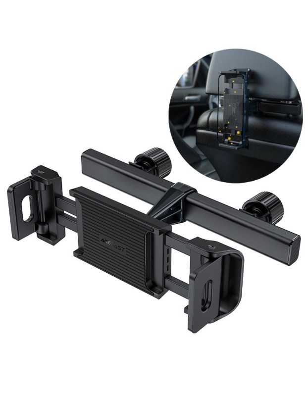 Acefast car headrest holder for phone and tablet (135-230mm wide) black (D8 black) Acefast car headrest holder for phone and tablet (135-230mm wide) black (D8 black)