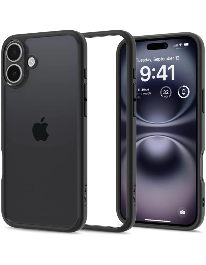 Spigen Ultra Hybrid iPhone 16 Plus Case - Matte Black Spigen Ultra Hybrid iPhone 16 Plus Case - Matte Black