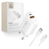 Tech-Protect NCA45W-GAN 2-Port 45W Wall Charger - White Tech-Protect NCA45W-GAN 2-Port 45W Wall Charger - White