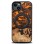 Wood and resin case for iPhone 15 Plus MagSafe Bewood Unique Orange - orange and black