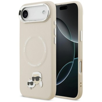 Karl Lagerfeld Karl &amp;amp; Choupette Pins MagSafe Case for iPhone Air - Beige