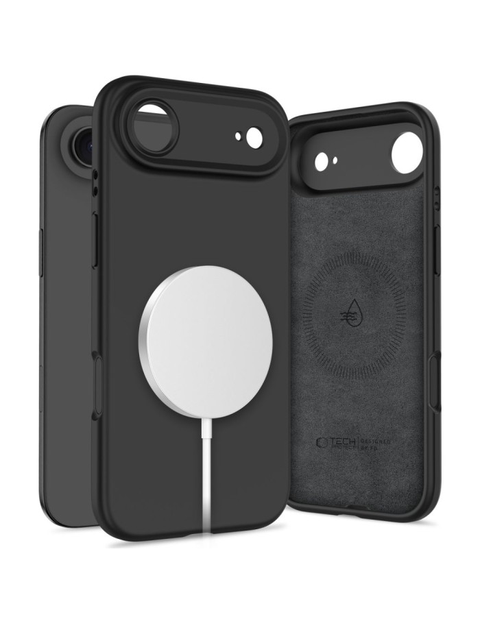 Tech-Protect Silicone MagSafe Case for iPhone 17 Air - Black Tech-Protect Silicone MagSafe Case for iPhone 17 Air - Black