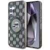 Case Karl Lagerfeld Button Karl&amp;amp;Choupette Heads On KL Pattern MagSafe Samsung Galaxy S25 black
