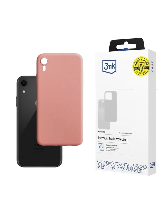 3mk Matt Case for iPhone XR - matte pink