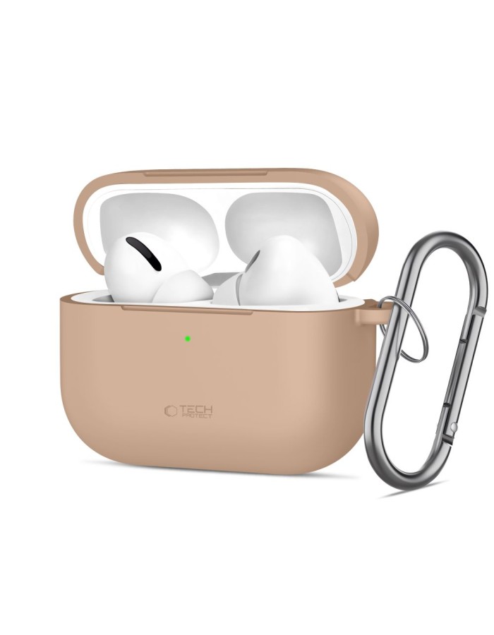 Tech-Protect Silicone Hook Case for AirPods Pro - Beige