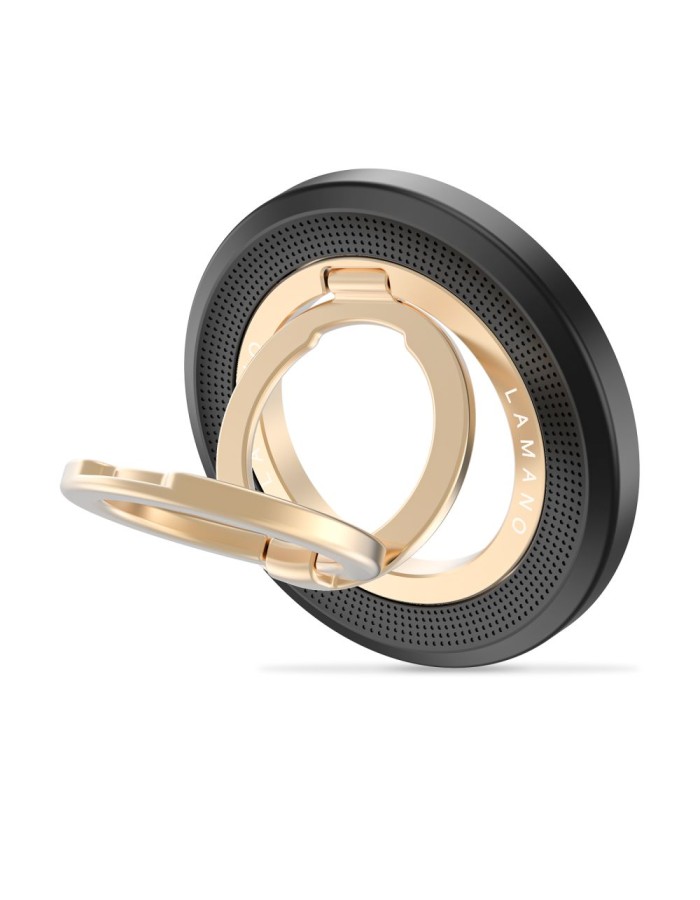 Tech-Protect MMR700 Lamano MagSafe Magnetic Phone Holder - Black and Gold