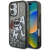 Karl Lagerfeld Liquid Glitter Choupette Logo iPhone 16 Case - Black Karl Lagerfeld Liquid Glitter Choupette Logo iPhone 16 Case - Black