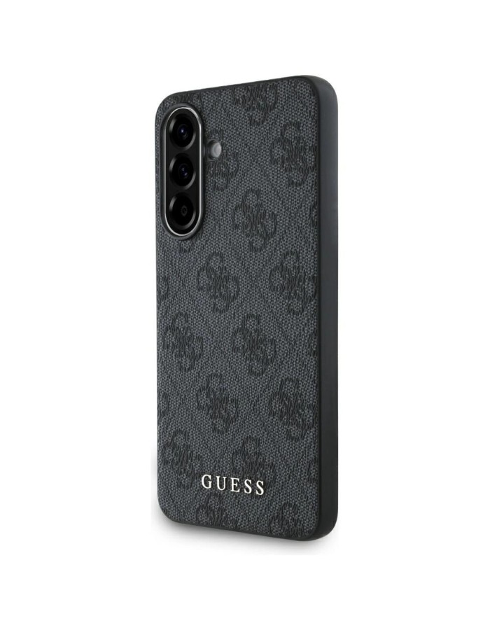 Guess 4G Metal Gold Logo Case for Samsung Galaxy A36 - Black