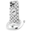 Karl Lagerfeld IML Crossbody Monogram Karl &amp;amp; Choupette Head MagSafe Case for iPhone 16 Pro Max - Clear