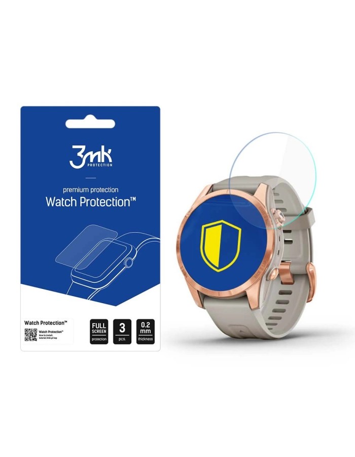 Garmin Fenix 7S Pro Solar - 3mk Watch Protection™ v. FlexibleGlass Lite Garmin Fenix 7S Pro Solar - 3mk Watch Protection™ v. FlexibleGlass Lite