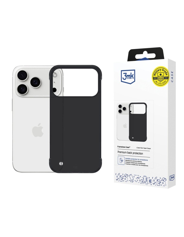 3mk Just20g Matt Case for Apple iPhone 17 Pro - Matte Black