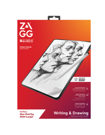 ZAGG InvisibleShield Fusion Canvas Antibacterial Protective Film Imitating Paper for iPad Pro 13" 2024 ZAGG InvisibleShield Fusion Canvas Antibacterial Protective Film Imitating Paper for iPad Pro 13" 2024