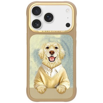 Nimmy Gentle Pets Series Dog MagSafe case for iPhone 17 Pro - brown