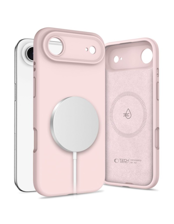 Tech-Protect Silicone MagSafe Case for iPhone 17 Air - Pink