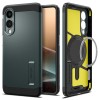 Spigen Tough Armor MagSafe Case for Samsung Galaxy S25 Edge - Green/Black