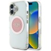 Guess IML Metal Colored Circle Classic Logo MagSafe iPhone 16 Case - Pink Guess IML Metal Colored Circle Classic Logo MagSafe iPhone 16 Case - Pink