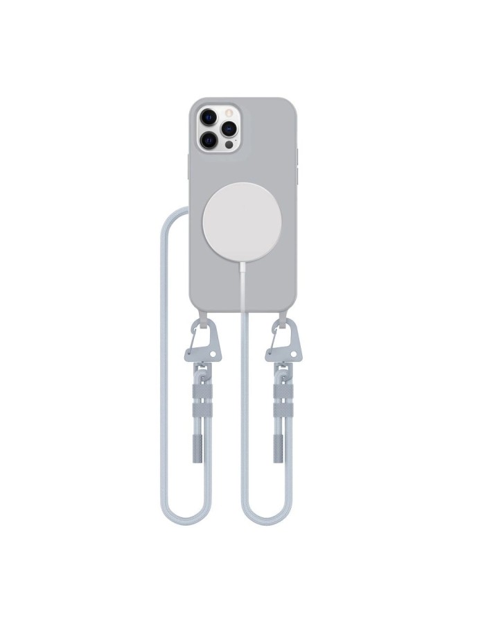 Tech-Protect MagNecklace MagSafe Case for iPhone 12 / 12 Pro - Gray Tech-Protect MagNecklace MagSafe Case for iPhone 12 / 12 Pro - Gray