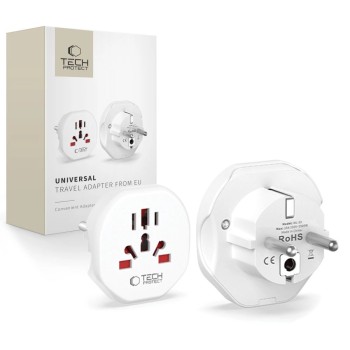 Tech-Protect Universal Travel Adapter to EU - white