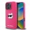 Karl Lagerfeld Silicone Choupette Head Print MagSafe iPhone 16 Pro Max Case - Fuchsia